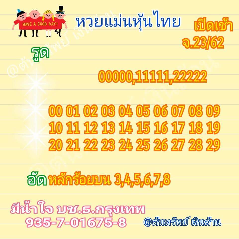 หวยหุ้น ชุดที่6