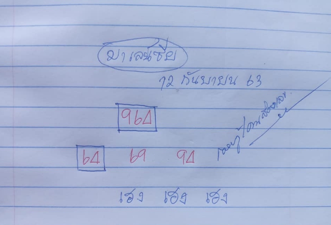 หวยมาเลย์ 12/9/63 ชุดที่ 3