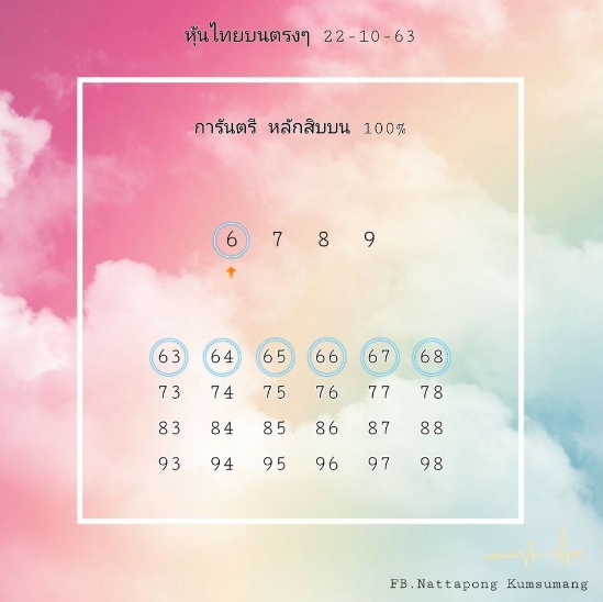 หวยหุ้น 22/10/63 ชุดที่ 6