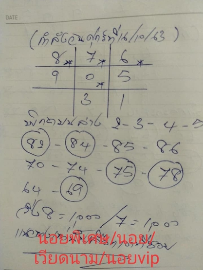 หวยฮานอย 16/10/63 ชุดที่ 2