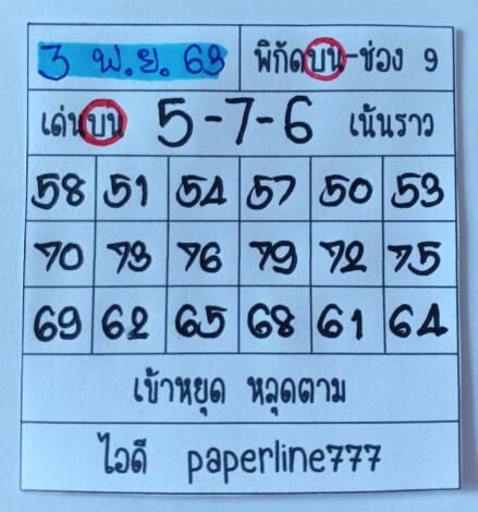 หวยหุ้น 3/11/63 ชุดที่ 7