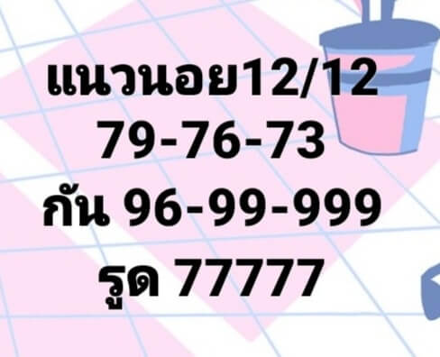 หวยฮานอย 12/12/63 ชุดที่ 6