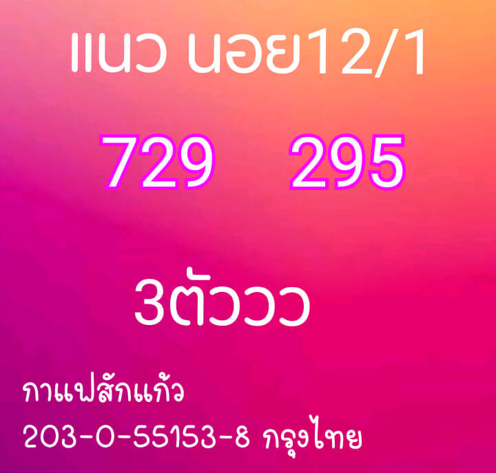 หวยฮานอย 12/1/64 ชุดที่ 4