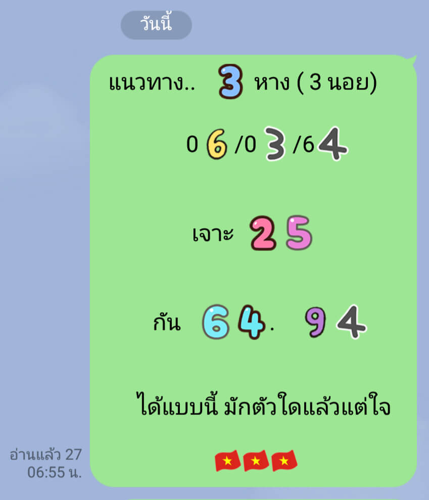 หวยฮานอย 6/3/64 ชุดที่ 10