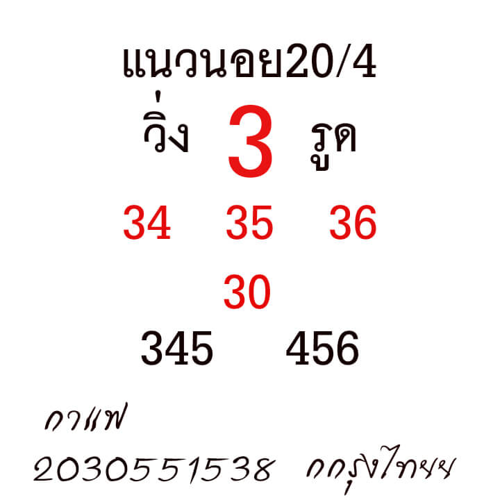 หวยฮานอย 20/4/64 ชุดที่ 8