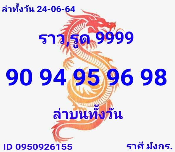 หวยหุ้น 24/6/64 ชุดที่ 2