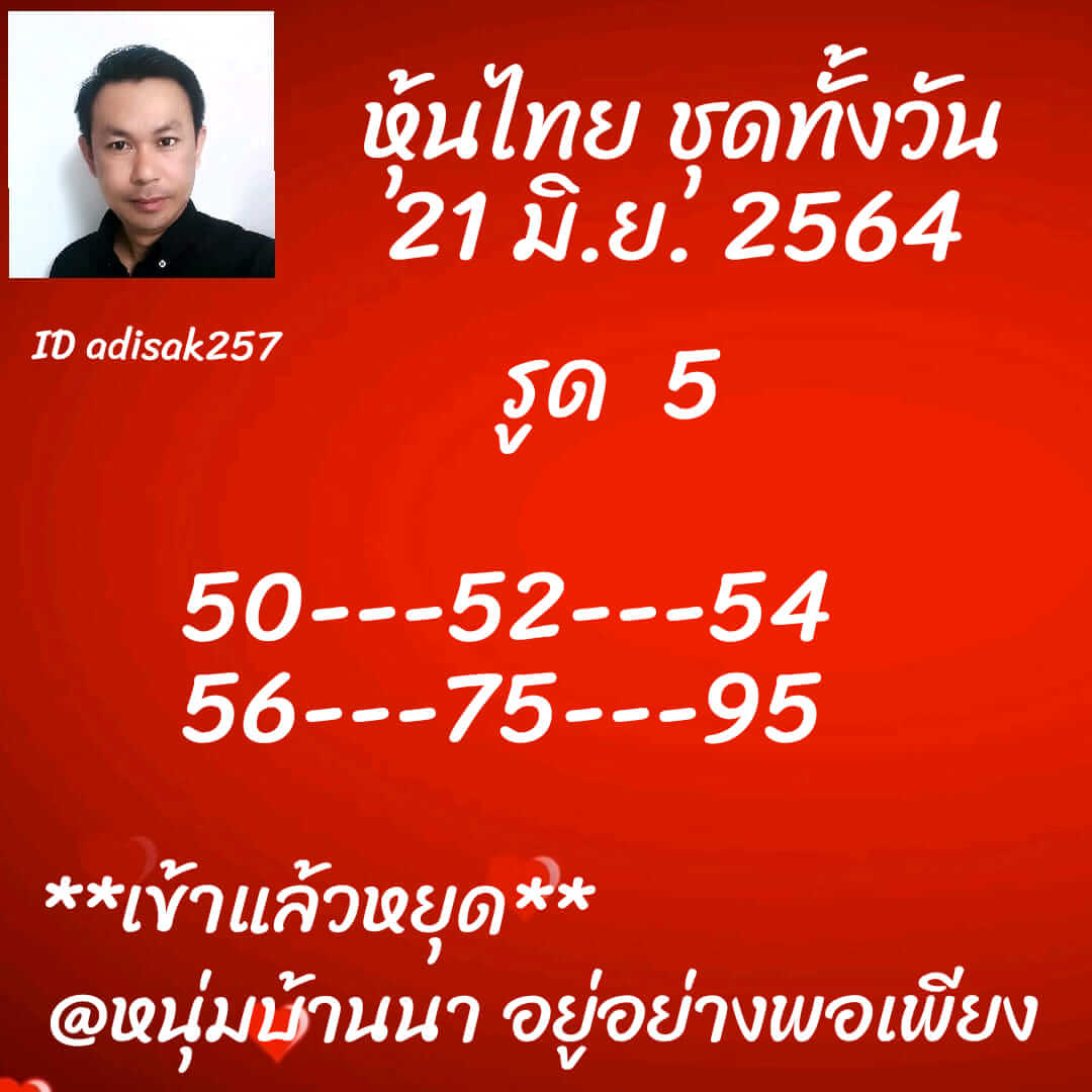 หวยหุ้น 21/6/64 ชุดที่ 4