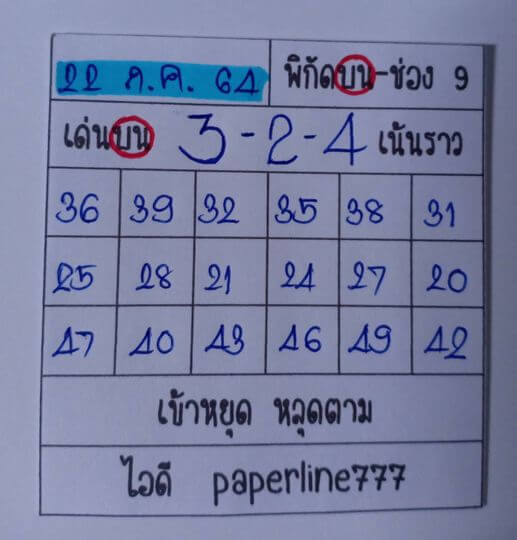 หวยหุ้น 22/7/64 ชุดที่ 2