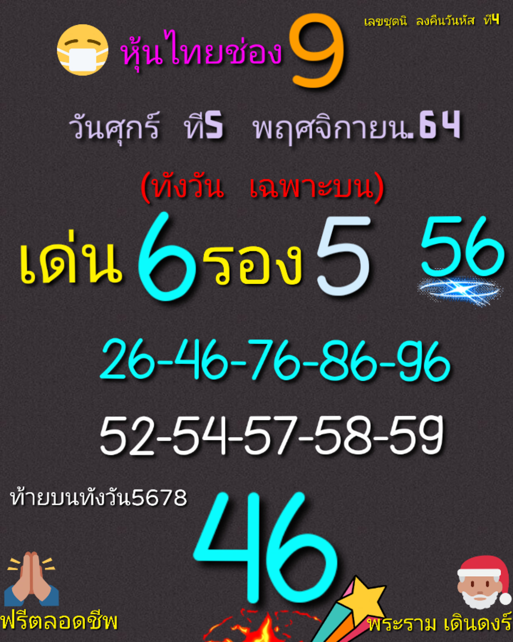 หวยหุ้น 5/11/64 ชุดที่ 7