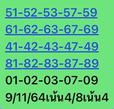 หวยหุ้น 9/11/64 ชุดที่ 1