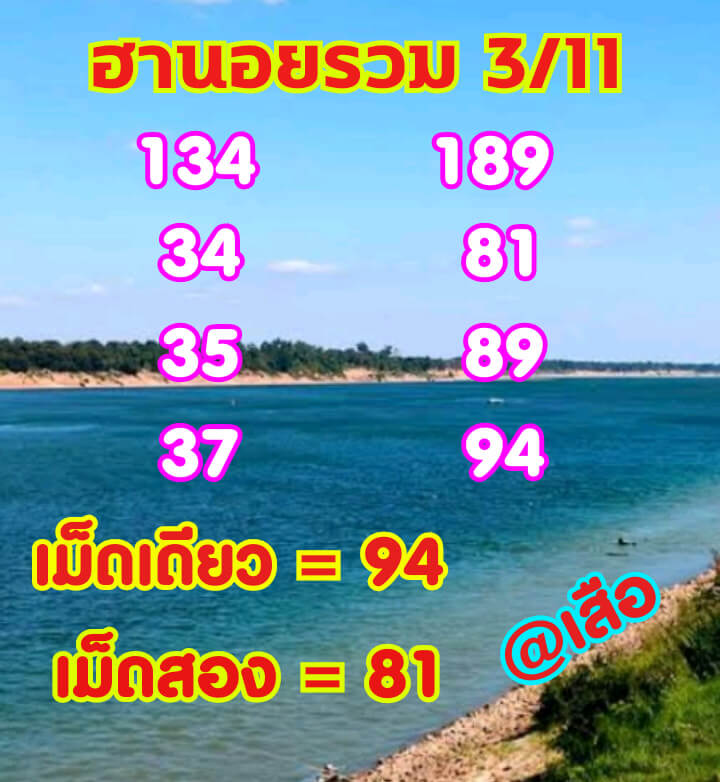 หวยฮานอย 3/11/64 ชุดที่ 5