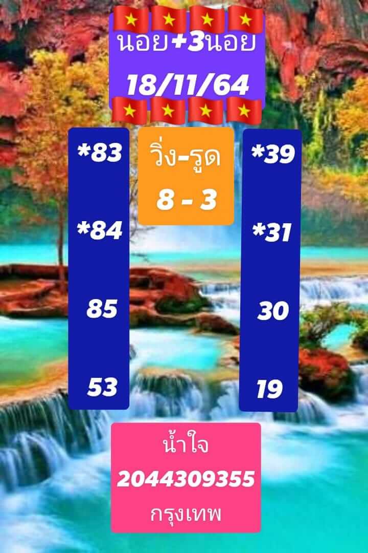 หวยฮานอย 18/11/64 ชุดที่ 2