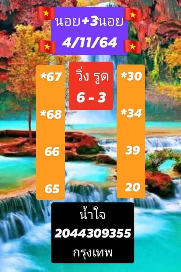 หวยฮานอย 4/11/64 ชุดที่ 2