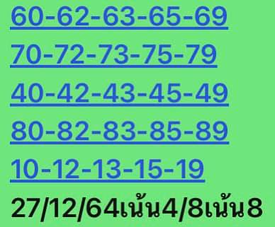 หวยหุ้น 27/12/64 ชุดที่ 8