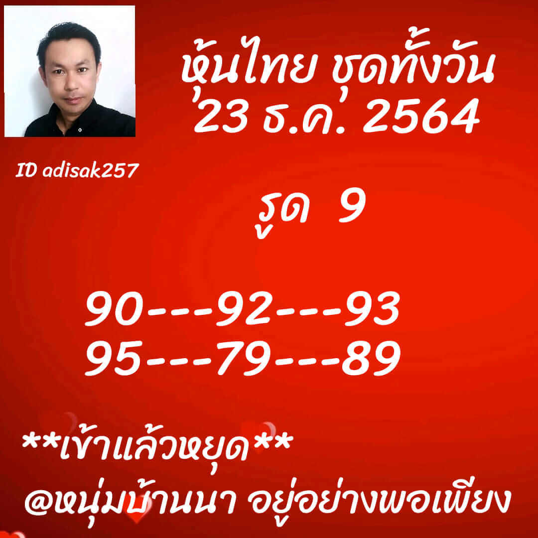 หวยหุ้น 23/12/64 ชุดที่ 8