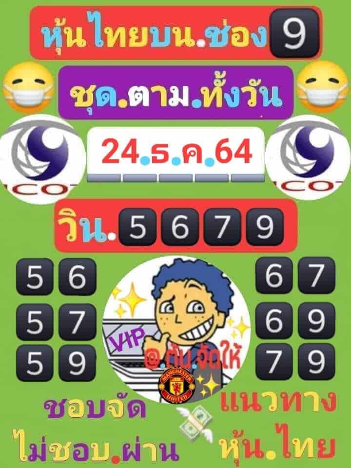 หวยหุ้น 24/12/64 ชุดที่ 8