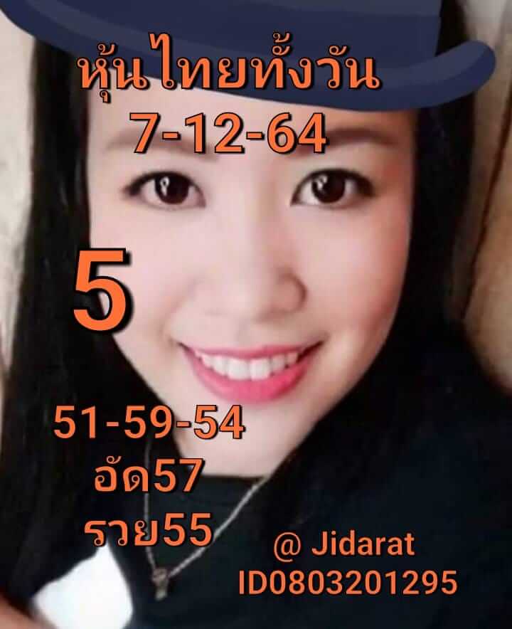 หวยหุ้น 7/12/64 ชุดที่ 3