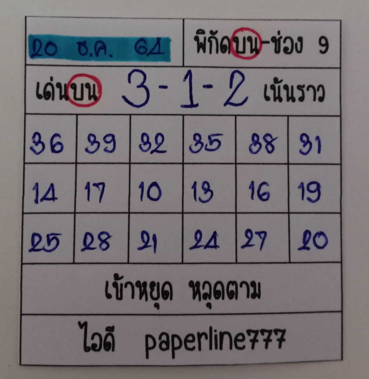 หวยหุ้น 20/12/64 ชุดที่ 4