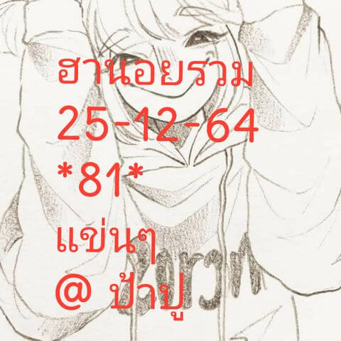 หวยฮานอย 25/12/64 ชุดที่ 10