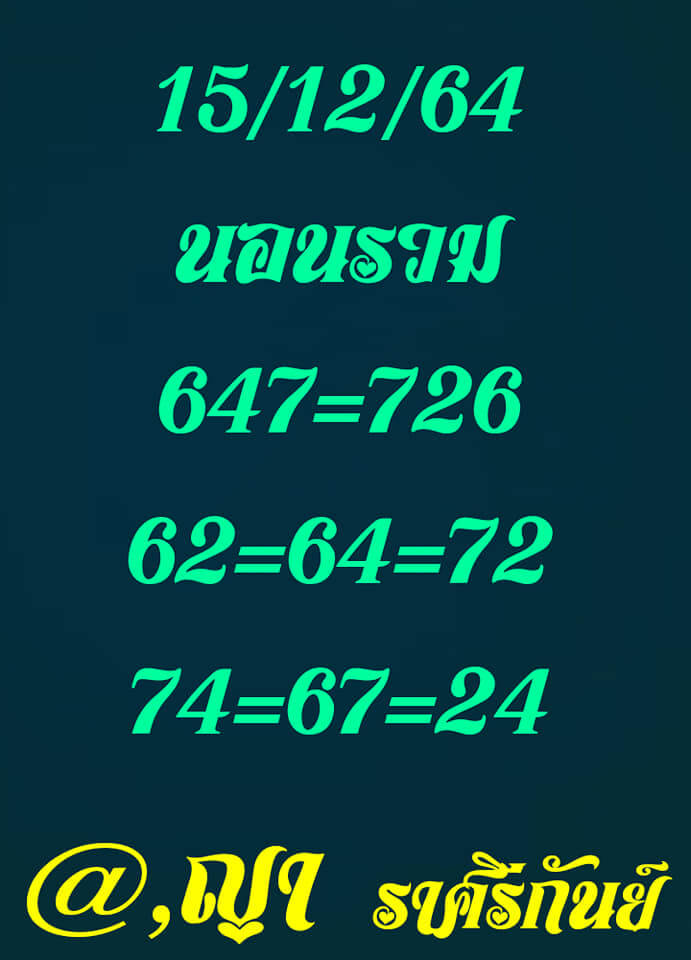 หวยฮานอย 15/12/64 ชุดที่ 3