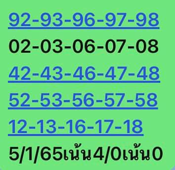 หวยหุ้น 5/1/65 ชุดที่ 1