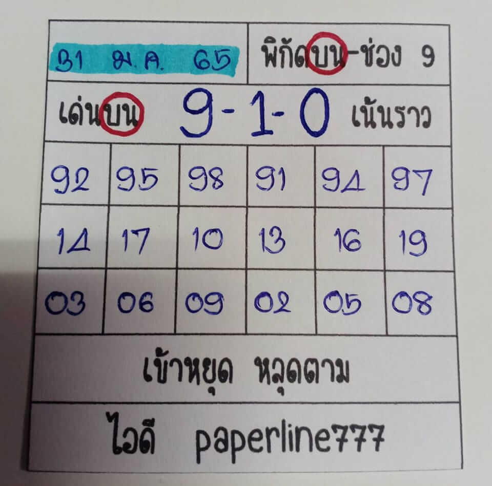 หวยหุ้น 29/1/65 ชุดที่ 8