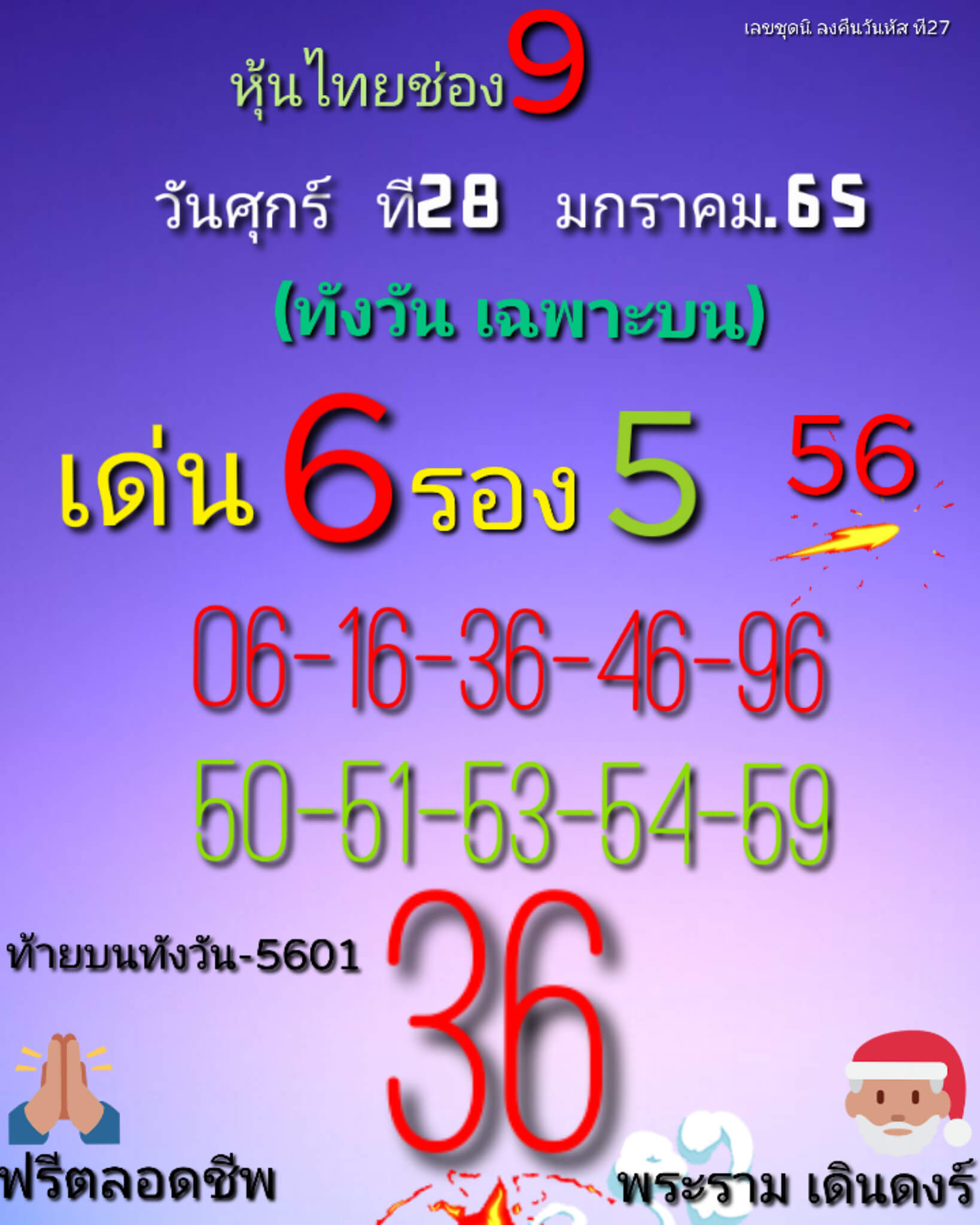 หวยหุ้น 28/1/65 ชุดที่ 4