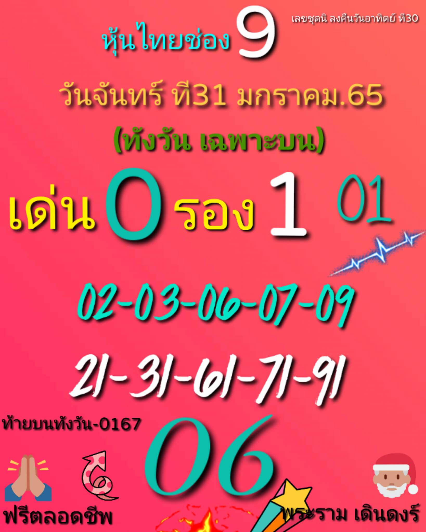 หวยหุ้น 29/1/65 ชุดที่ 3