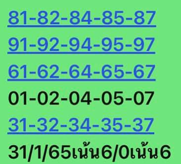 หวยหุ้น 29/1/65 ชุดที่ 6