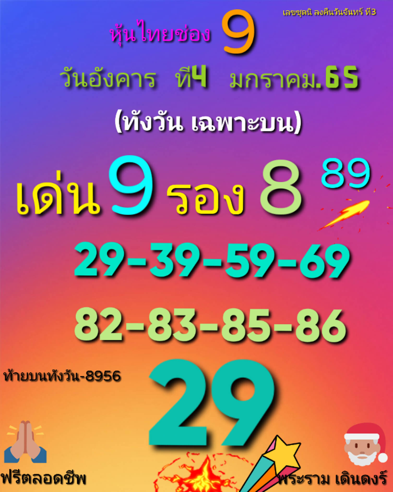 หวยหุ้น 4/1/65 ชุดที่ 3