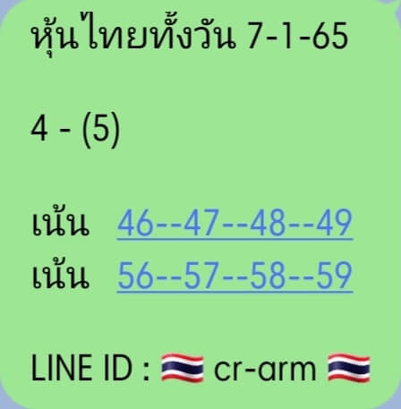 หวยหุ้น 7/1/65 ชุดที่ 2