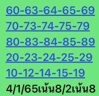 หวยหุ้น 4/1/65 ชุดที่ 1