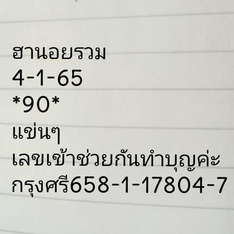 หวยฮานอย 4/1/65 ชุดที่ 6