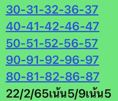 หวยหุ้น 22/2/65 ชุดที่ 8