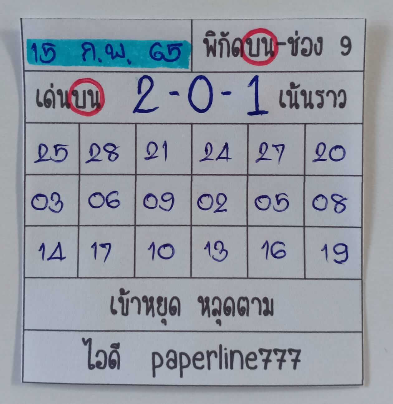 หวยหุ้น 15/2/65 ชุดที่ 7