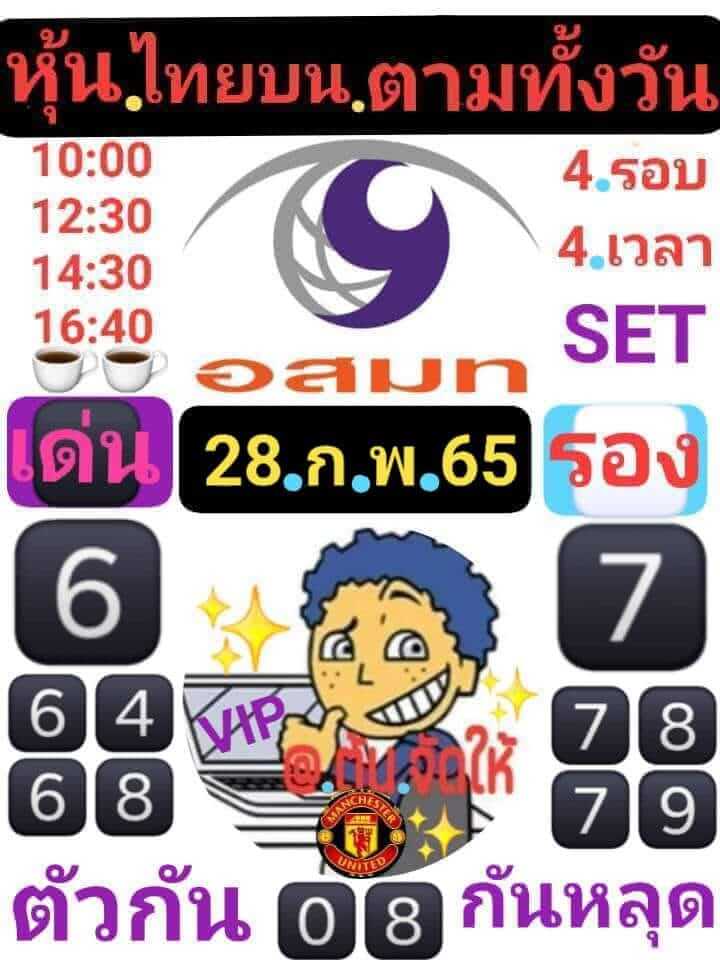 หวยหุ้น 28/2/65 ชุดที่ 7