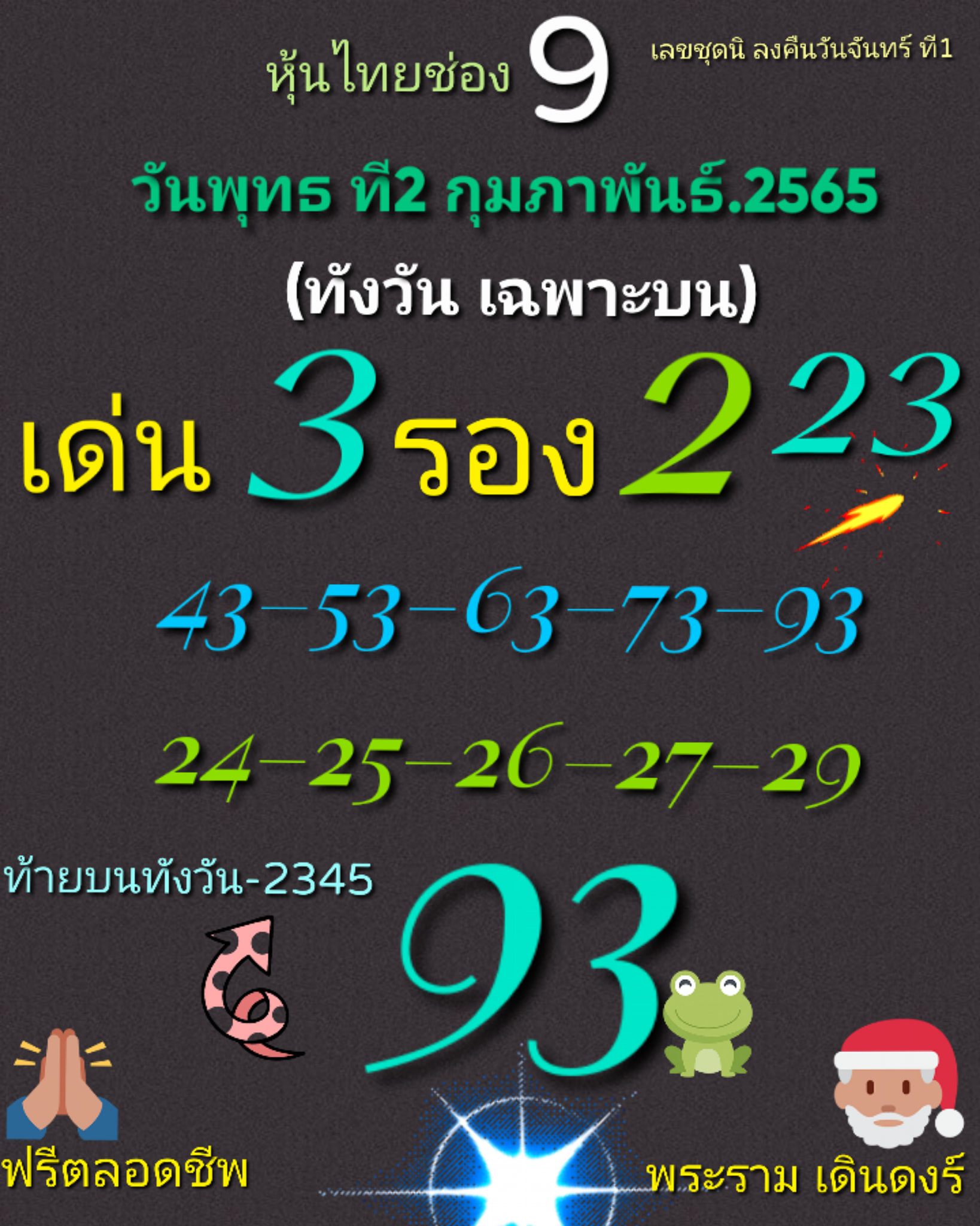 หวยหุ้น 2/2/65 ชุดที่ 8