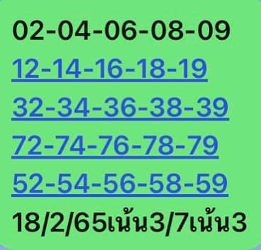 หวยหุ้น 18/2/65 ชุดที่ 2