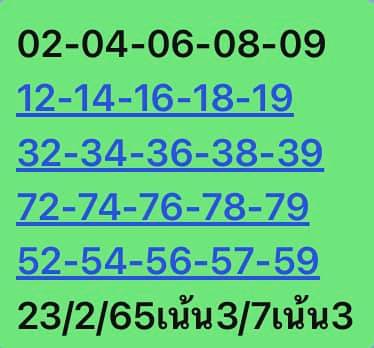 หวยหุ้น 23/2/65 ชุดที่ 3