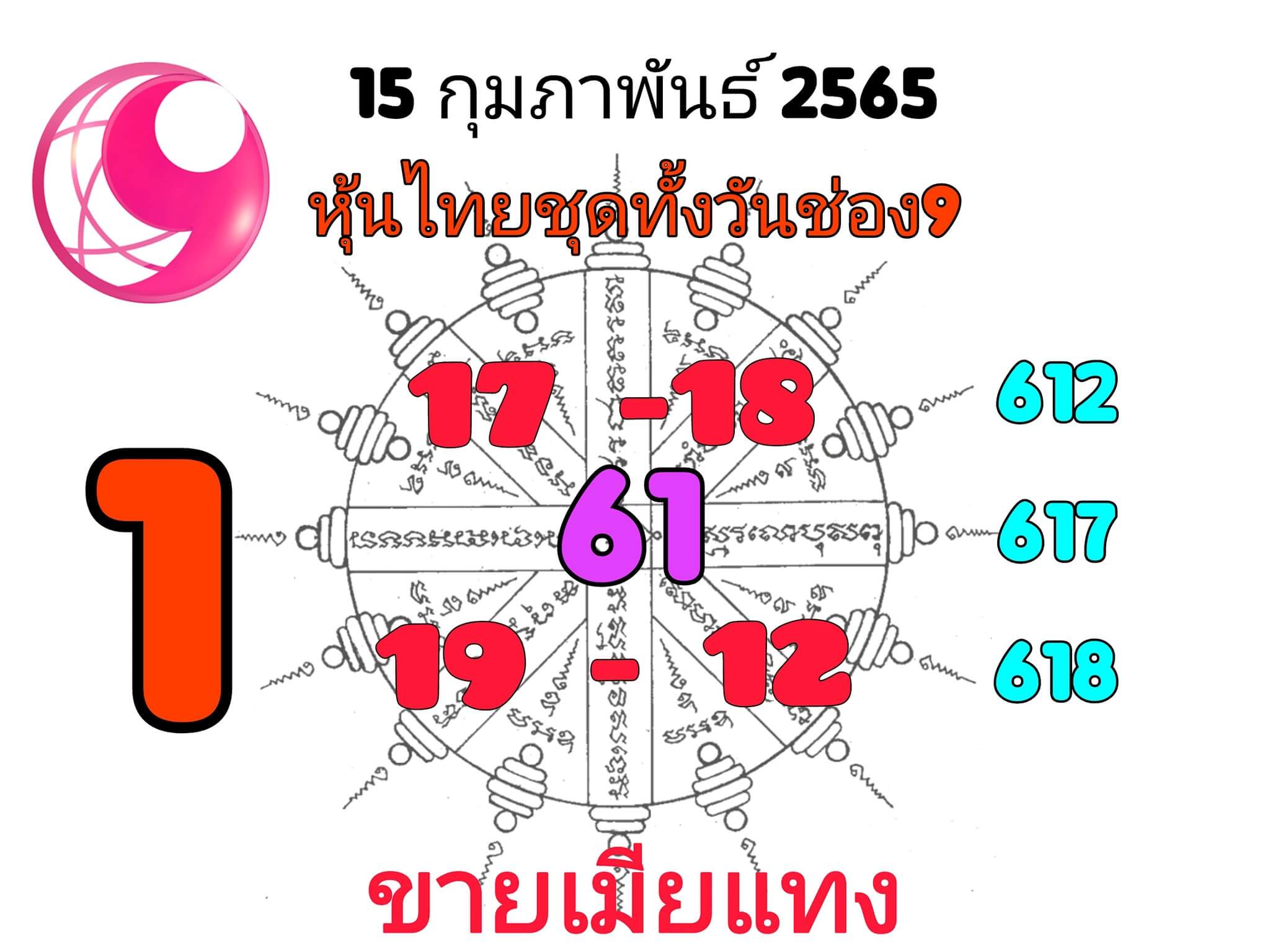 หวยหุ้น 15/2/65 ชุดที่ 1