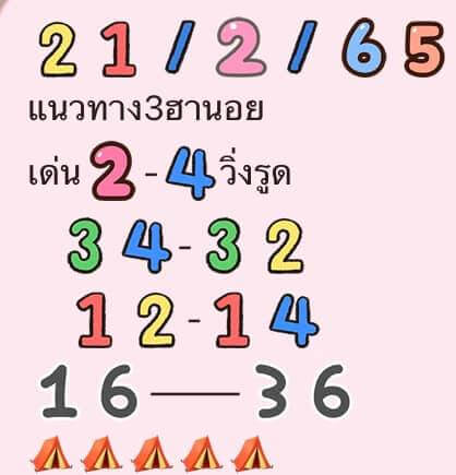 หวยฮานอย 21/2/65 ชุดที่ 2