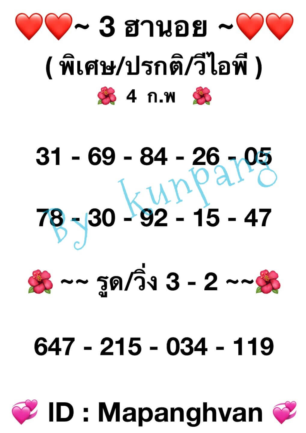 หวยฮานอย 4/2/65 ชุดที่ 2