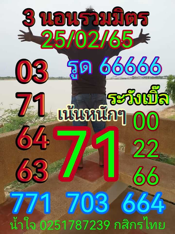 หวยฮานอย 25/2/65 ชุดที่ 6