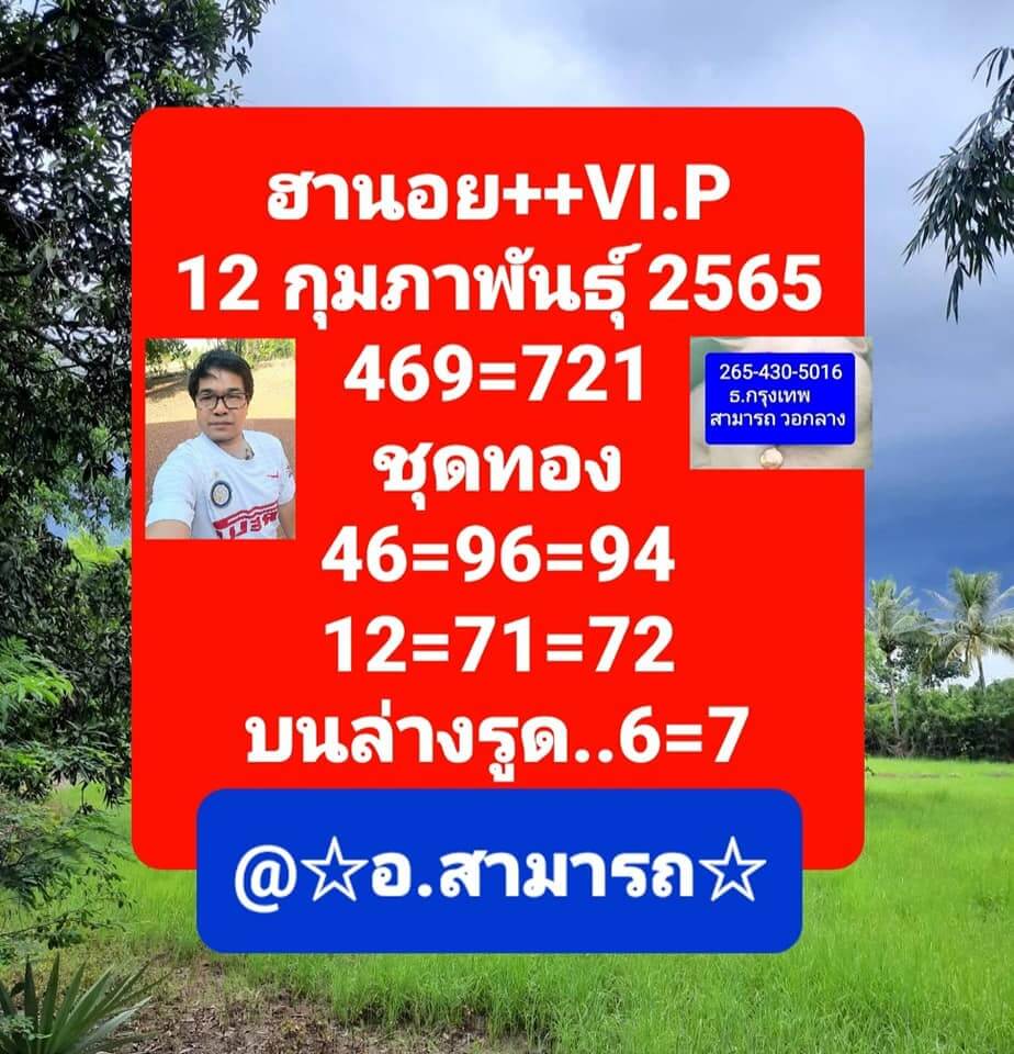 หวยฮานอย 12/2/65 ชุดที่ 5