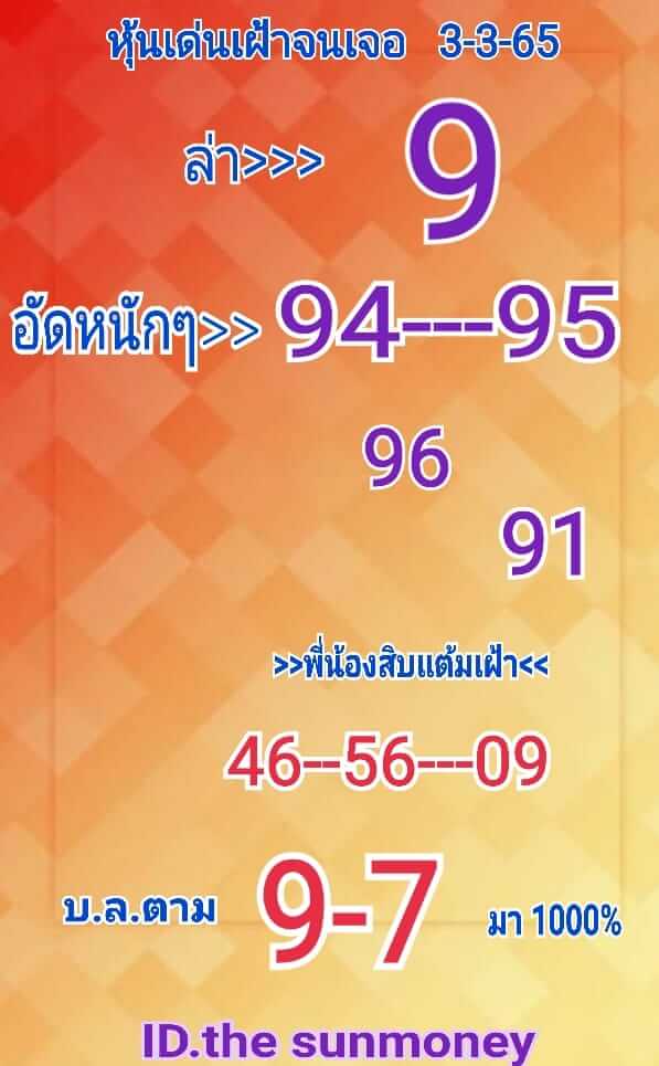 หวยหุ้น 3/3/65 ชุดที่ 2