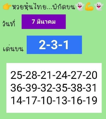 หวยหุ้น 7/3/65 ชุดที่ 9