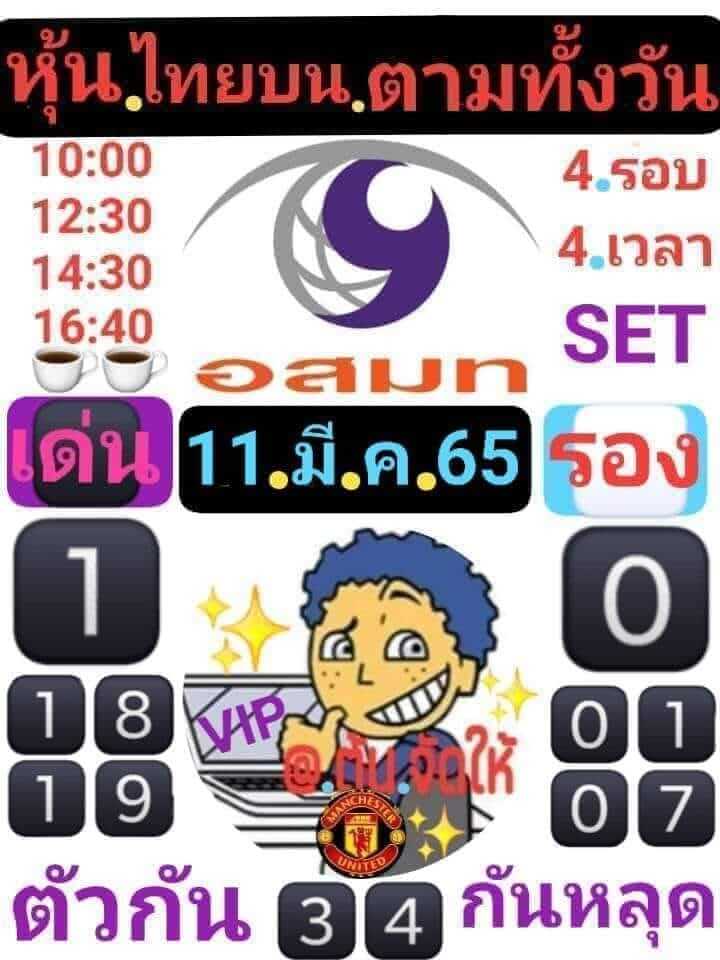 หวยหุ้น 11/3/65 ชุดที่ 8