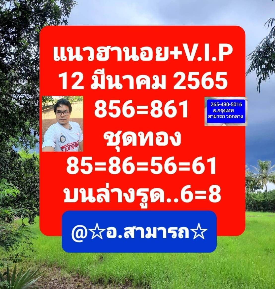 หวยฮานอย 12/3/65 ชุดที่ 7