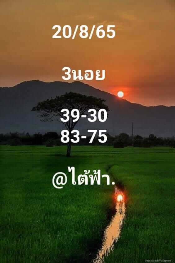 หวยฮานอย 20/8/65 ชุดที่ 7