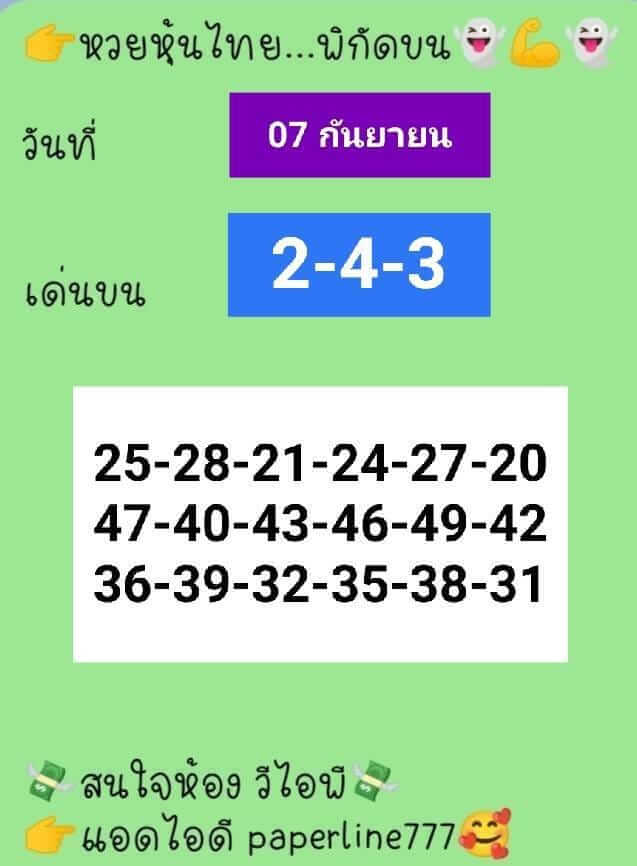 หวยหุ้น 7/9/65 ชุดที่ 3